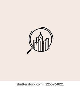 searching city logo vector 