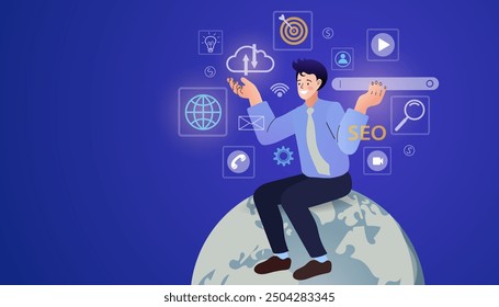 Searching for Cyber Network. data background. Futuristic technology style. Elegant digital background for business cyber presentations. security analyst technology. protecting data and confidentiality