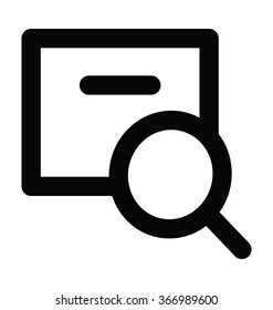 Searching Document Bold Line Vector Icon