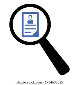 searching document icon design vector