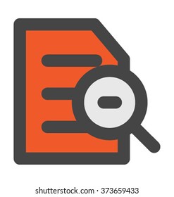 Searching Document Vector Illustration