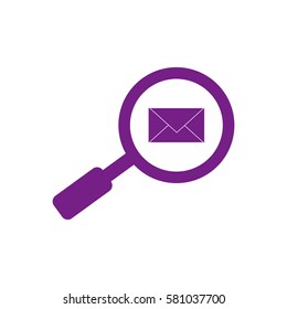  Searching Email icon. Violet icon
