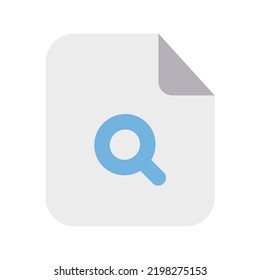 Searching Files Icon with Flat Style