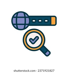 searching filled color icon. vector icon for your website, mobile, presentation, and logo design.