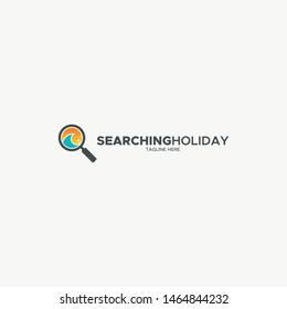 SEARCHING HOLIDAY UNIQUE LOGO DESIGN