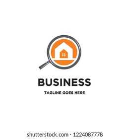 searching home logo icon vector