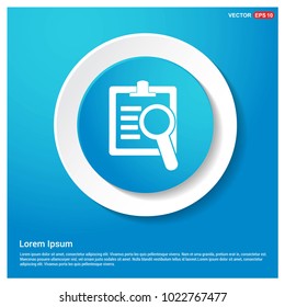 Searching Icon Abstract Blue Web Sticker Button