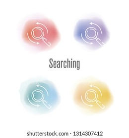 Searching Icon Concept