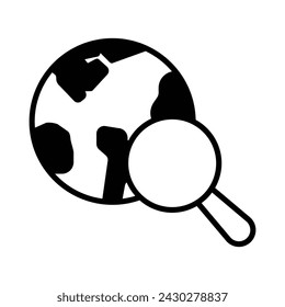 Searching Icon Design in Five style with Editable Stroke. Line, Solid, Flat Line, Duo Tone Color, and Color Gradient Line. Suitable for Web Page, Mobile App, UI, UX and GUI design.