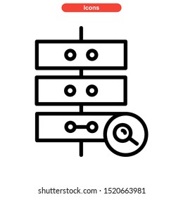 searching icon isolated sign symbol vector illustration - high quality black style vector icons
