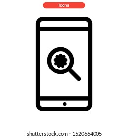 searching icon isolated sign symbol vector illustration - high quality black style vector icons
