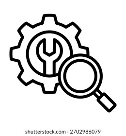 Vektorgrafik zum Entwurf der Symbolzeile