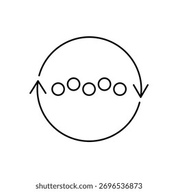 Searching icon outline editable stroke line drawing eps