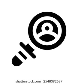 searching icon. vector glyph icon for your website, mobile, presentation, and logo design.
