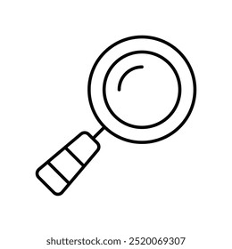 Suchsymbol auf weißem Hintergrund, Vektorgrafik
