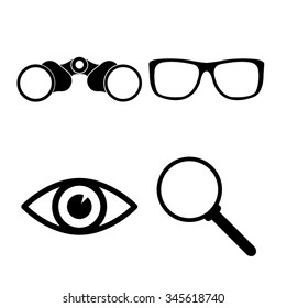 searching icons set