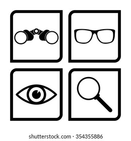 searching icons set