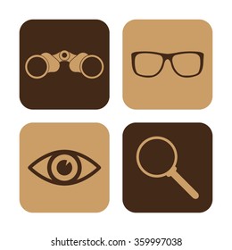 searching  icons set