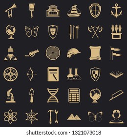 Searching icons set. Simple style of 36 searching vector icons for web for any design
