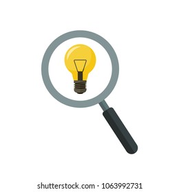 Searching for idea concept vector illustration 