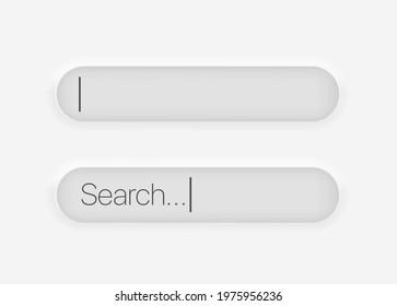Searching imput bar. Application interface element vector clipart
