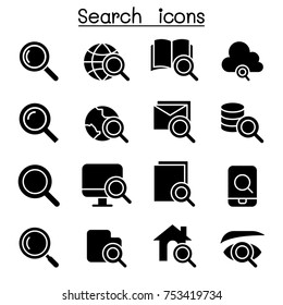 Searching & Internet icon set