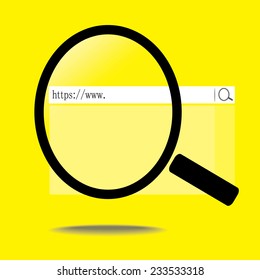 Searching from internet with search engine concept