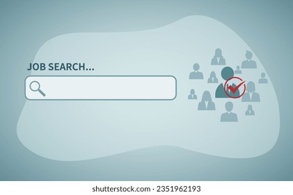 Buscando antecedentes de trabajo, concepto de vacantes de trabajo.