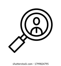 searching job icon or logo isolated sign symbol vector illustration - high quality black style vector icons
