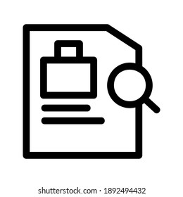 Searching Job icon or logo isolated sign symbol vector illustration - high quality black style vector icons
