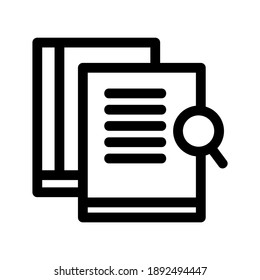 Searching Job icon or logo isolated sign symbol vector illustration - high quality black style vector icons
