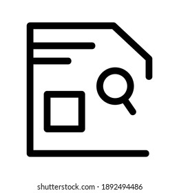 Searching Job icon or logo isolated sign symbol vector illustration - high quality black style vector icons
