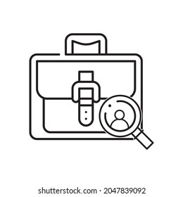 searching job icon or logo isolated sign symbol vector illustration