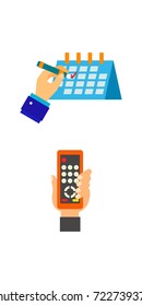 Searching for knowledge icon set