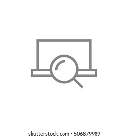 searching laptop
