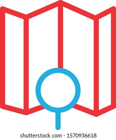 Searching location icon isolated on abstract background
