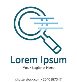searching logo design vector template
