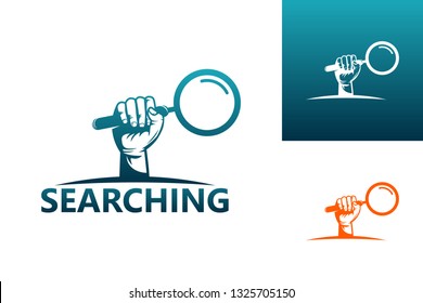 Searching Logo Template Design Vector, Emblem, Design Concept, Creative Symbol, Icon