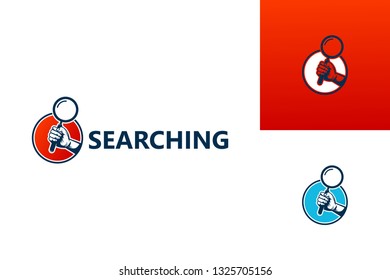Searching Logo Template Design Vector, Emblem, Design Concept, Creative Symbol, Icon