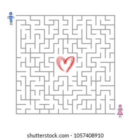 Searching love in maze