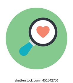 Searching Love Vector Icon
