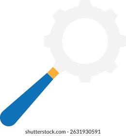 Búsqueda de la lupa Buscar Icono Vector Ilustración plana