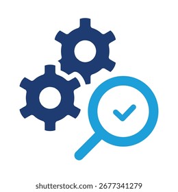 pesquisando dados de gerenciamento ícone colorido vetor design bom para web ou aplicativo móvel