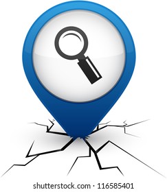 Buscando icono moderno. Ilustración vectorial.