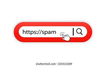 Searching on internet. Internet search bar. An isolated search engine. Information search system. Address and navigation bar icon. business concept search www http pictogram. Vector illustration