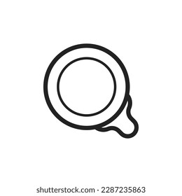Searching outline icon. Vector illustration.