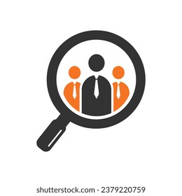 searching people logo icon vector design