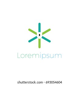 searching pin logo illustration