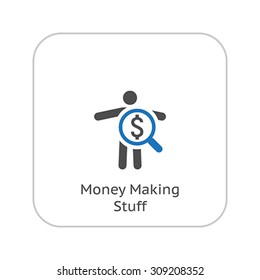 Searching for Professional Stuff. Business Concept. Flat Design. Isolated Illustrated.