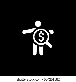 Searching for Professional Stuff. Business Concept. Flat Design. Isolated Illustrated